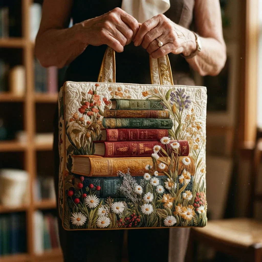 Willow™ | Bolso tote acolchado artesanal con estampado único