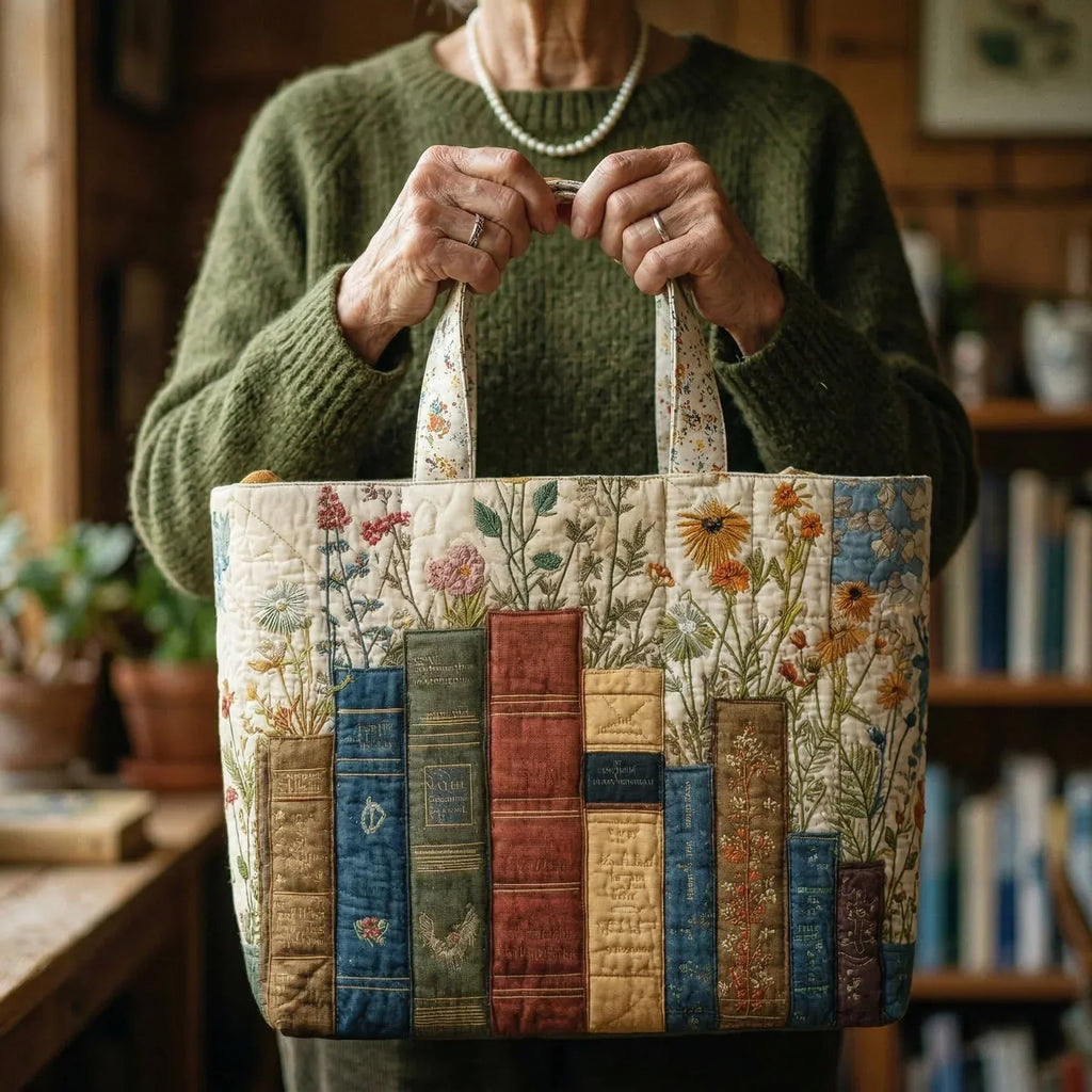 Willow™ | Bolso tote acolchado artesanal con estampado único