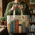 Willow™ | Bolso tote acolchado artesanal con estampado único