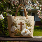 Willow™ | Bolso tote acolchado artesanal con estampado único