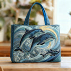 Willow™ | Bolso tote acolchado artesanal con estampado único