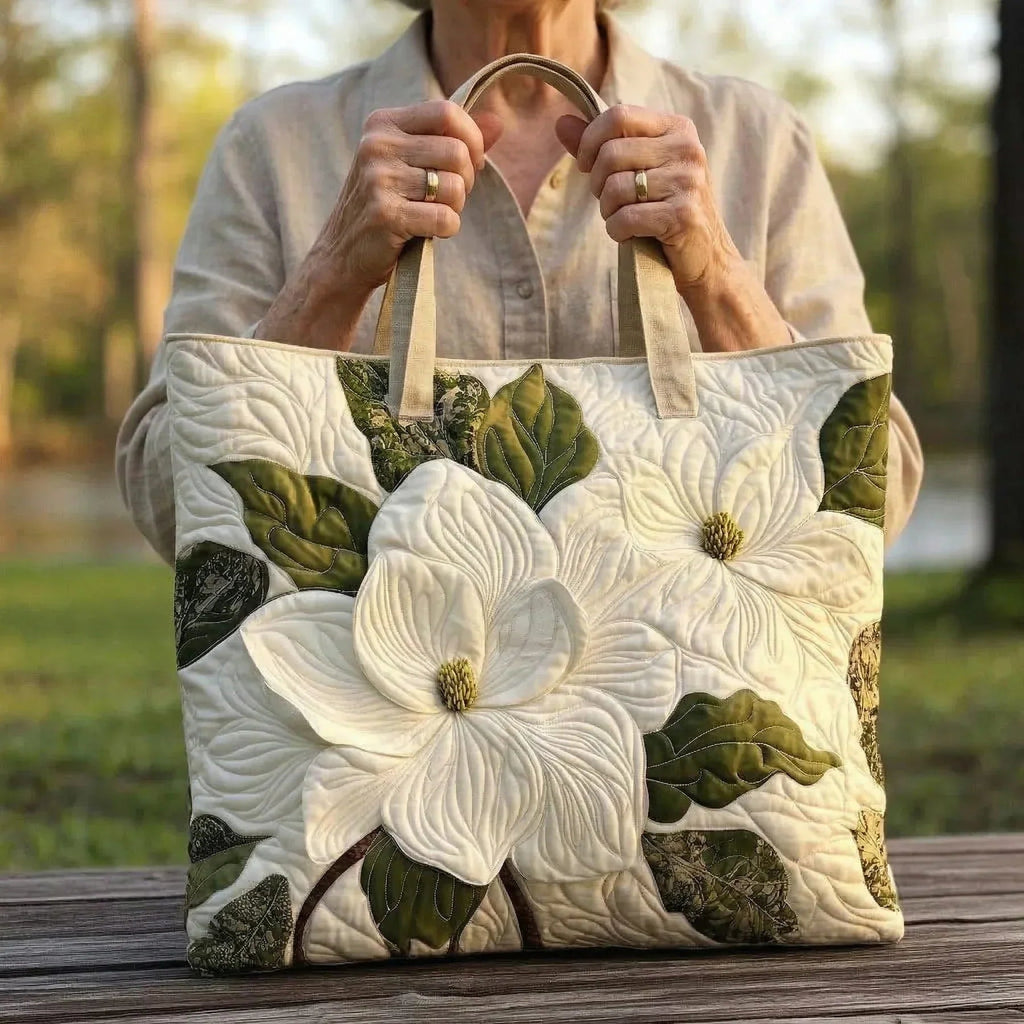 Willow™ | Bolso tote acolchado artesanal con estampado único