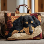Willow™ | Bolso tote acolchado artesanal con estampado único