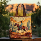 Willow™ | Bolso tote acolchado artesanal con estampado único
