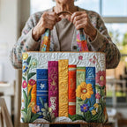 Willow™ | Bolso tote acolchado artesanal con estampado único