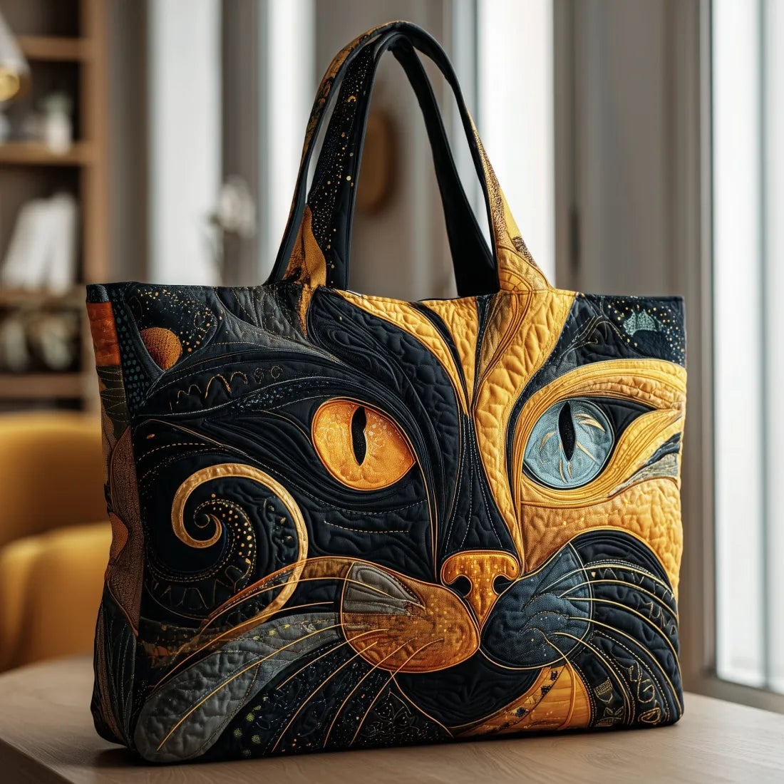 Willow™ | Bolso tote acolchado artesanal con estampado único