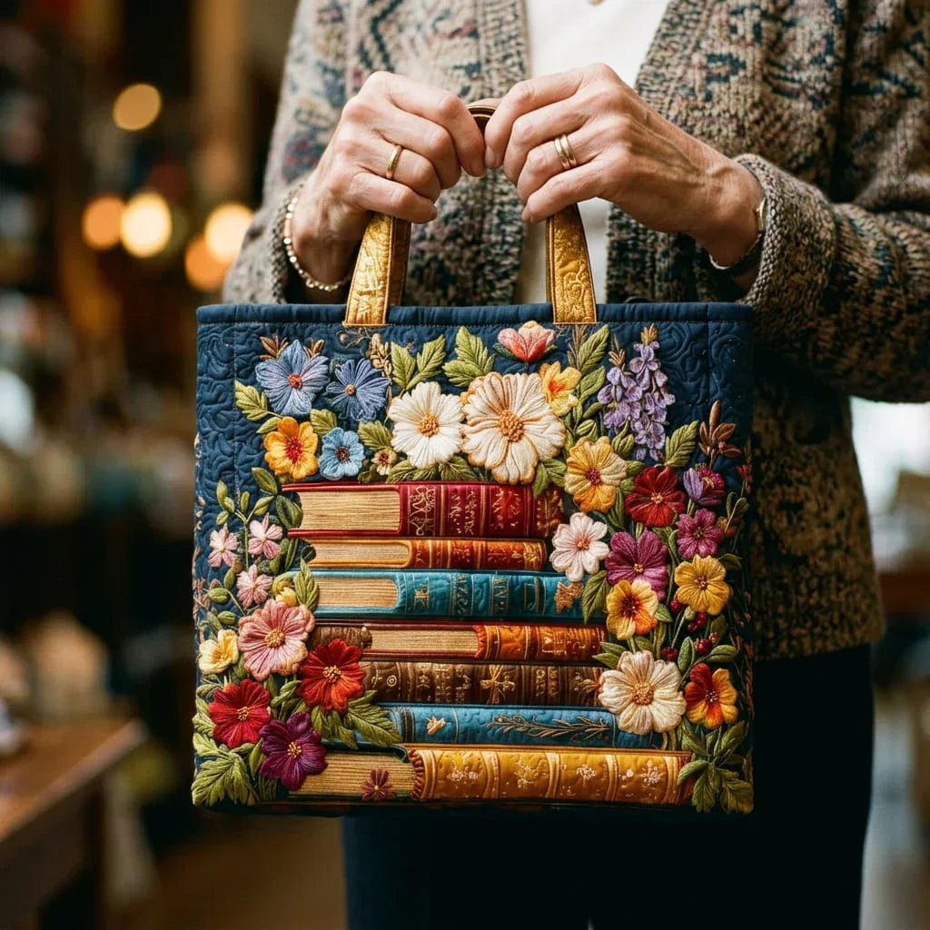 Willow™ | Bolso tote acolchado artesanal con estampado único