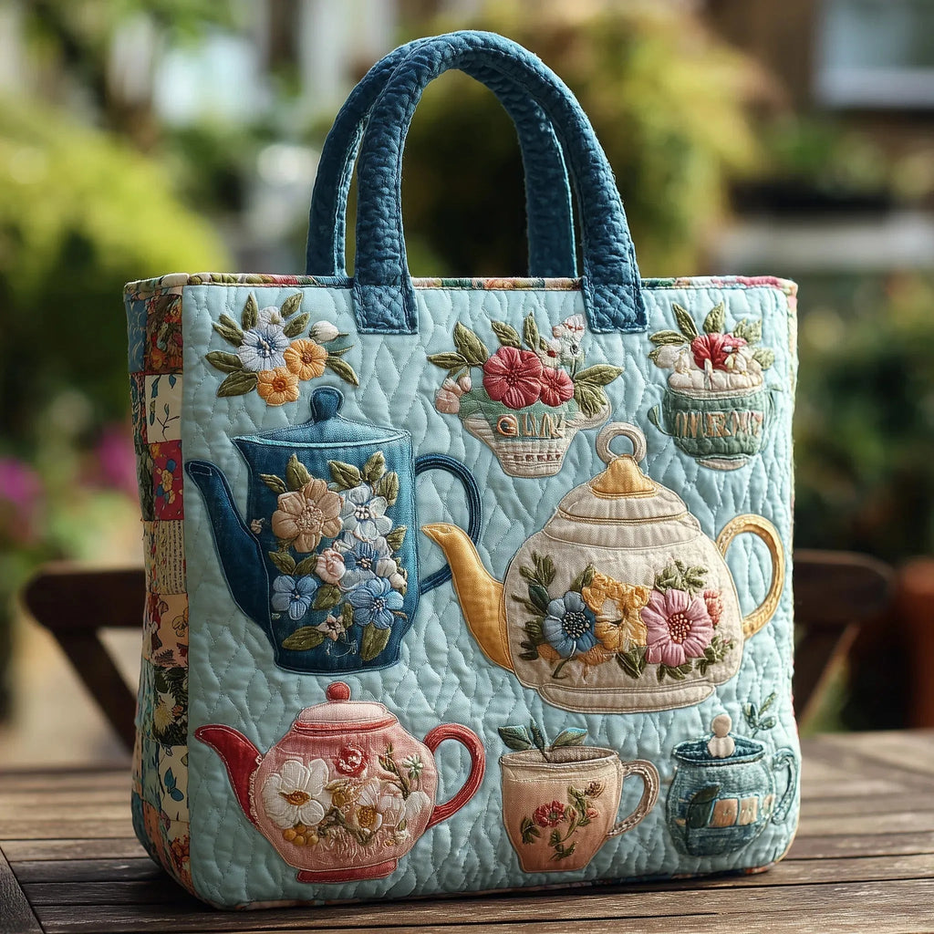 Willow™ | Bolso tote acolchado artesanal con estampado único