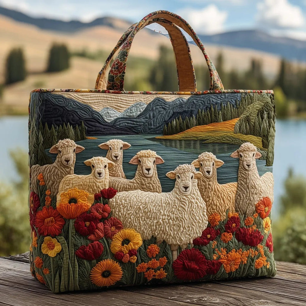 Willow™ | Bolso tote acolchado artesanal con estampado único