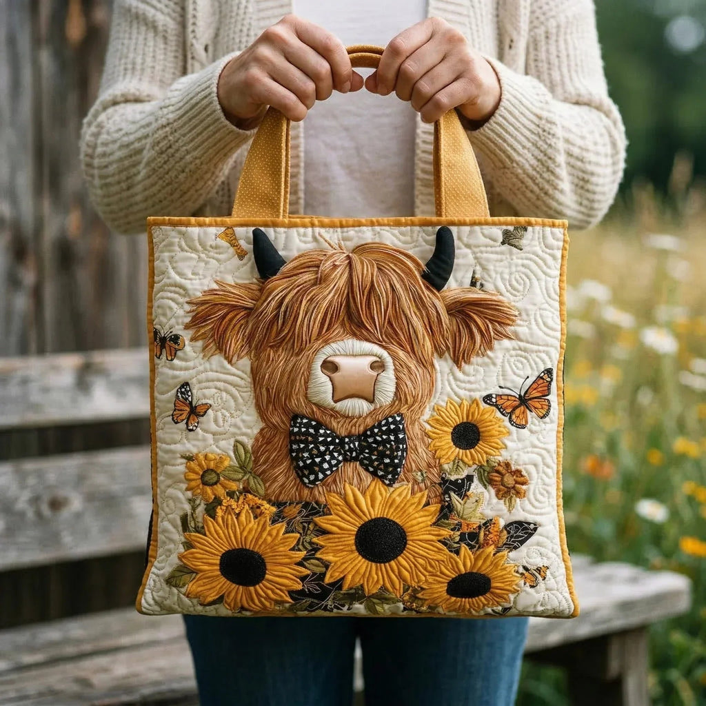 Willow™ | Bolso tote acolchado artesanal con estampado único