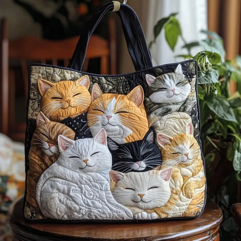 Willow™ | Bolso tote acolchado artesanal con estampado único