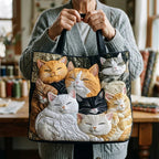 Willow™ | Bolso tote acolchado artesanal con estampado único