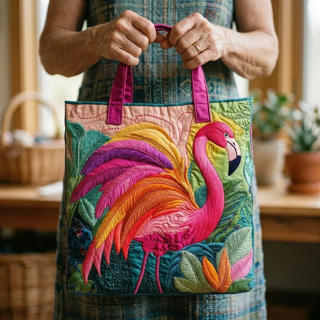 Willow™ | Bolso tote acolchado artesanal con estampado único