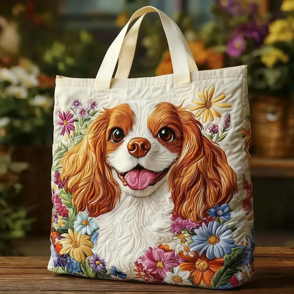 Willow™ | Bolso tote acolchado artesanal con estampado único