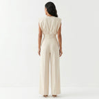 Ariana™ | Mono elegante palazzo sin mangas de tiro alto