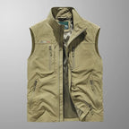 Wesley™ | Chaleco multibolsillos con cremallera y cuello alto