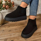Elise™ | Botines Chelsea de ante con plataforma y forro interior