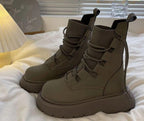 Rosalie™ | Botines militares de plataforma con hebillas