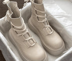 Rosalie™ | Botines militares de plataforma con hebillas