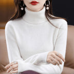 Phoebe™ | Jersey de punto fino de mujer con cuello alto