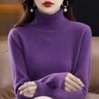 Phoebe™ | Jersey de punto fino de mujer con cuello alto