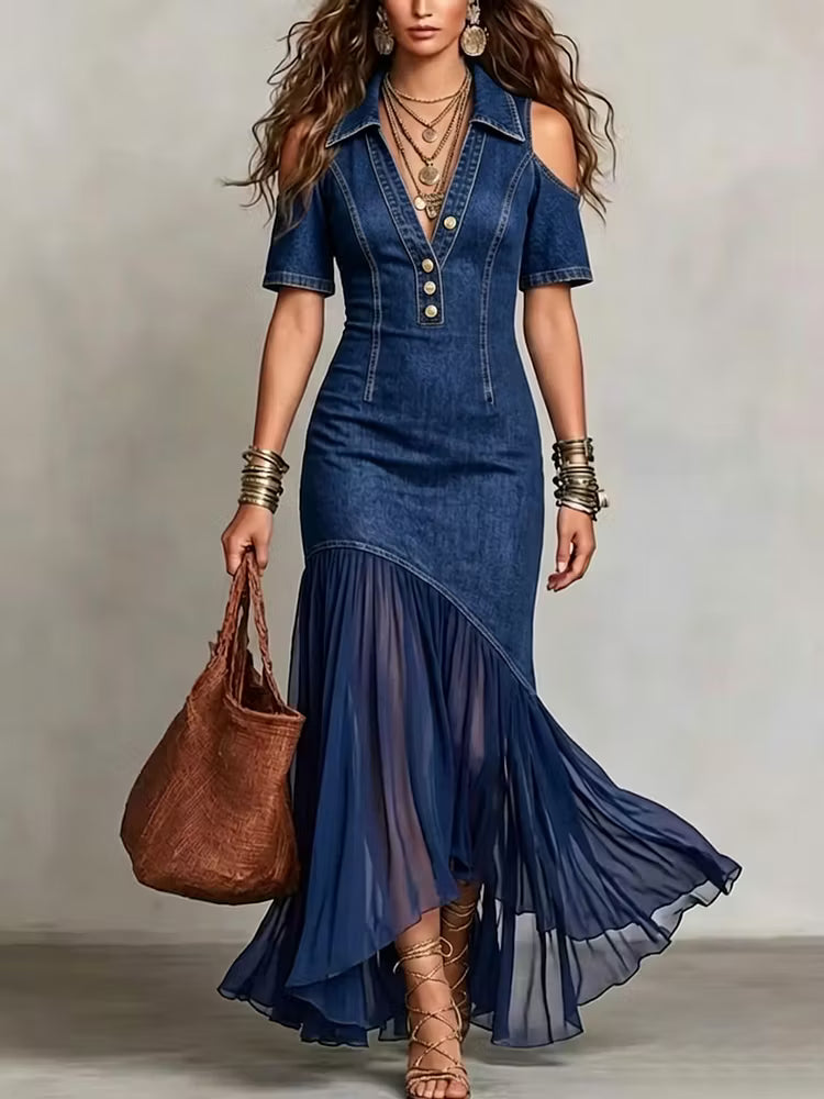 Olivia - Vestido Denim de Silueta Fluida - vista 2