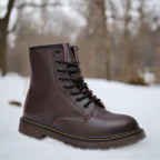 Robert™ | Botas militares de piel con cordones y suela robusta