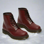Robert™ | Botas militares de piel con cordones y suela robusta