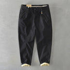 Benjamin™ | Pantalón chino tobillero con vuelta en contraste
