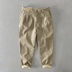 Benjamin™ | Pantalón chino tobillero con vuelta en contraste