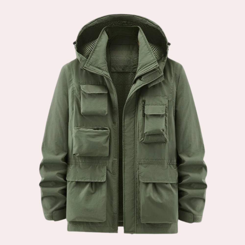 Grant™ | Parka impermeable con capucha y múltiples bolsillos