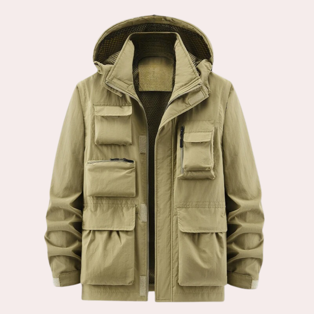 Grant™ | Parka impermeable con capucha y múltiples bolsillos
