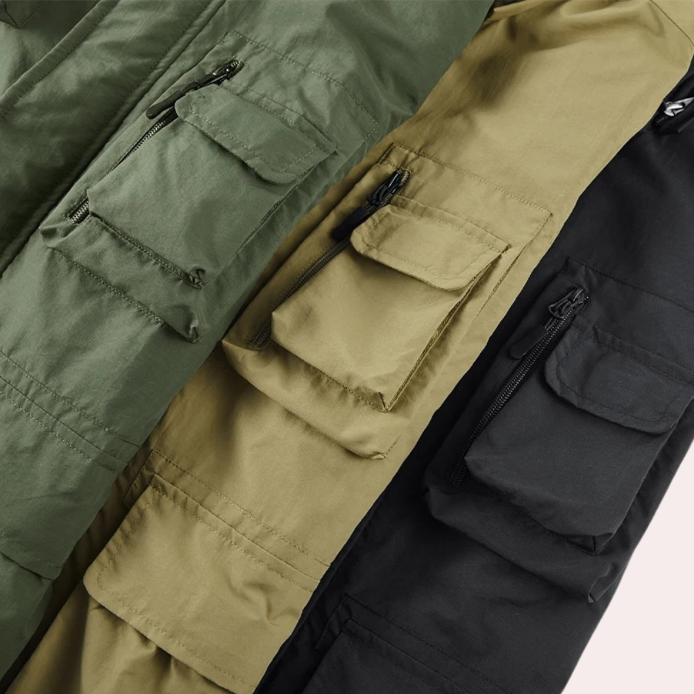Grant™ | Parka impermeable con capucha y múltiples bolsillos