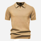 Raymond™ | Polo de punto texturizado con cuello abierto