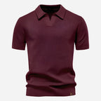 Raymond™ | Polo de punto texturizado con cuello abierto