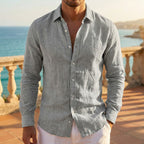 Richard™ | Camisa de lino de manga larga con corte relajado