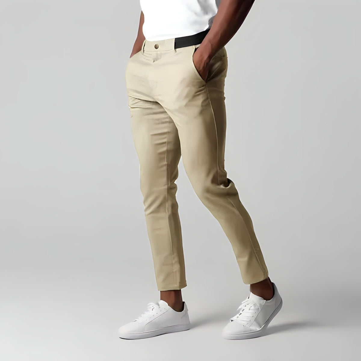 Mason™ | Pantalón chino slim elástico tobillero