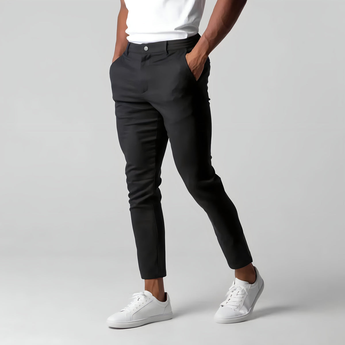 Mason™ | Pantalón chino slim elástico tobillero