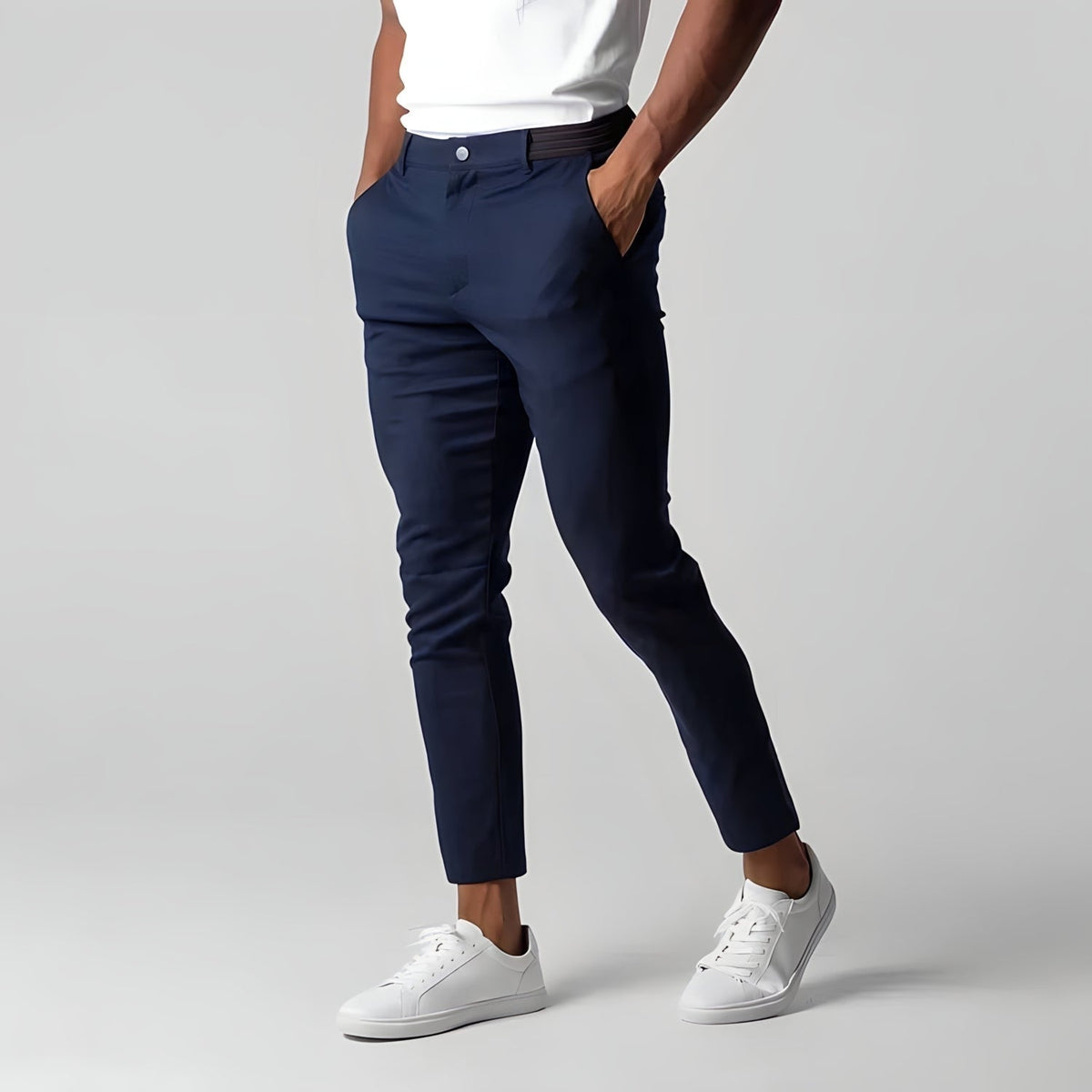 Mason™ | Pantalón chino slim elástico tobillero