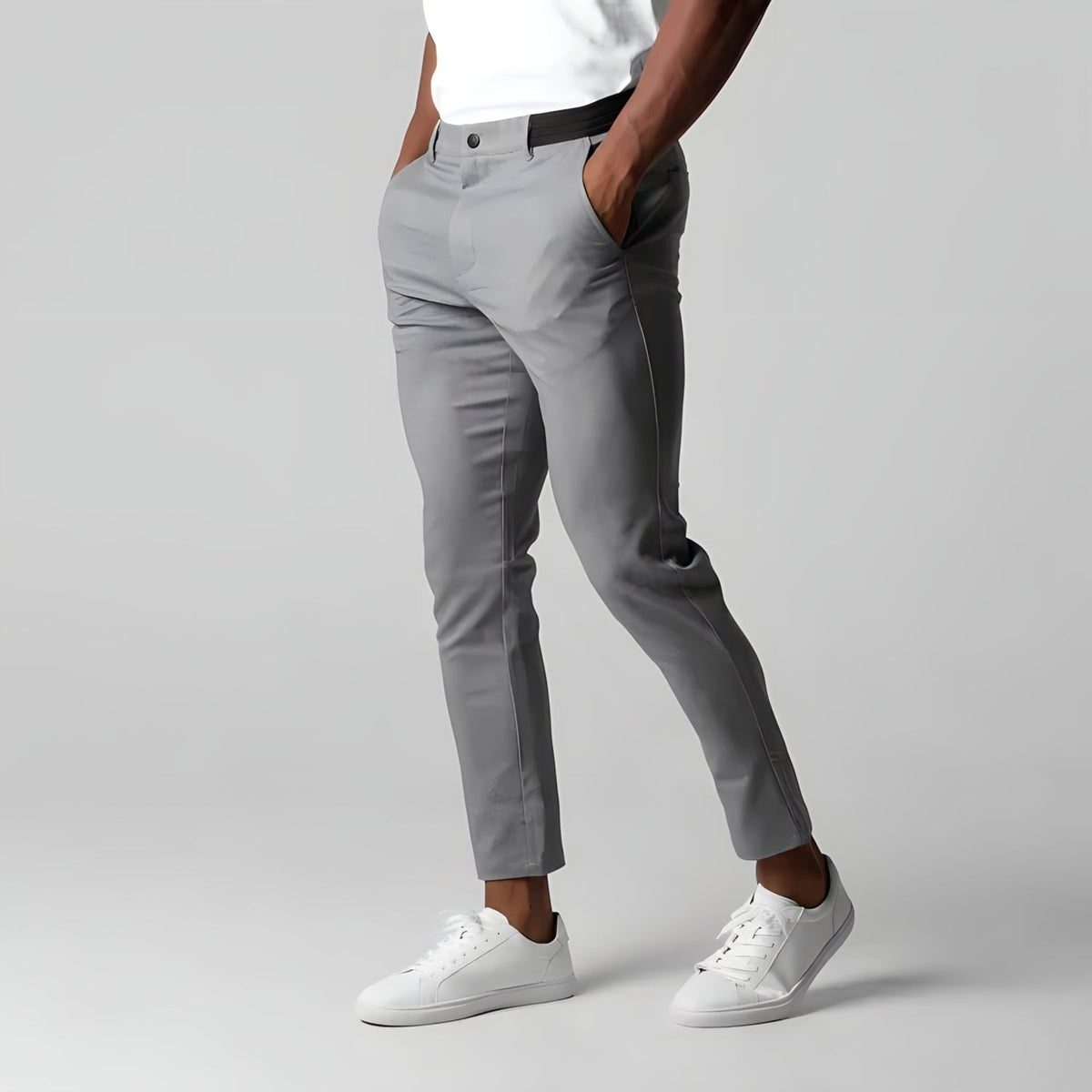 Mason™ | Pantalón chino slim elástico tobillero