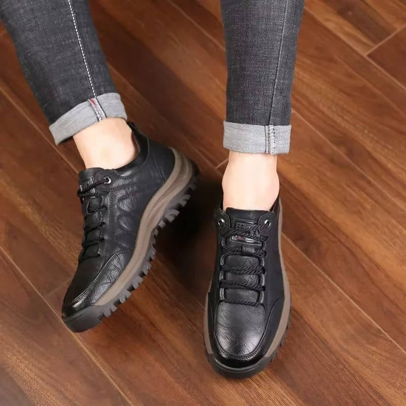 Thomas™ | Zapatos blucher de piel con suela de tacos