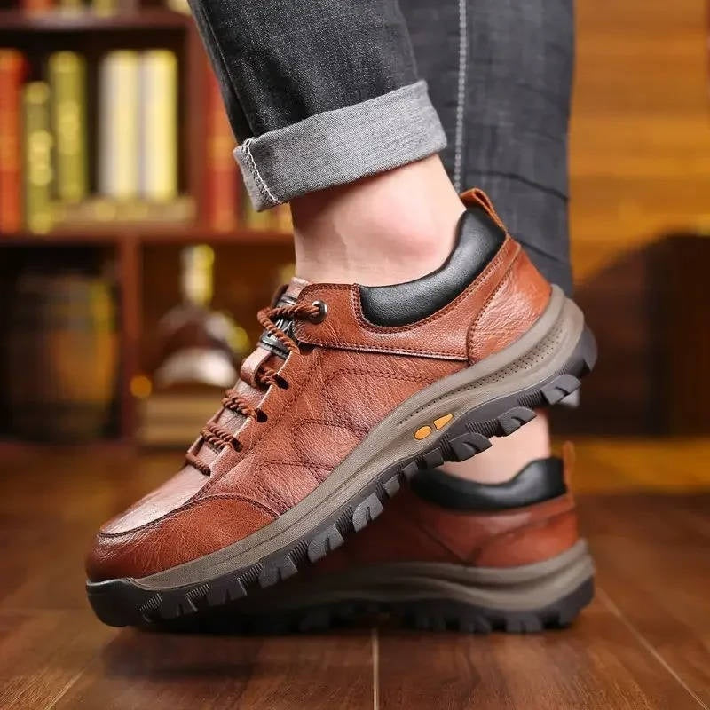 Thomas™ | Zapatos blucher de piel con suela de tacos