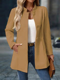 Kelsey™ | Abrigo corto elegante con cuello mao entallado