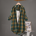 Madelyn™ | Sobrecamisa oversize de cuadros de algodón