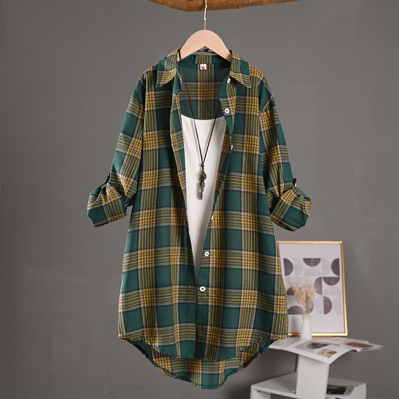 Madelyn™ | Sobrecamisa oversize de cuadros de algodón