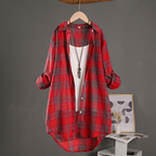 Madelyn™ | Sobrecamisa oversize de cuadros de algodón