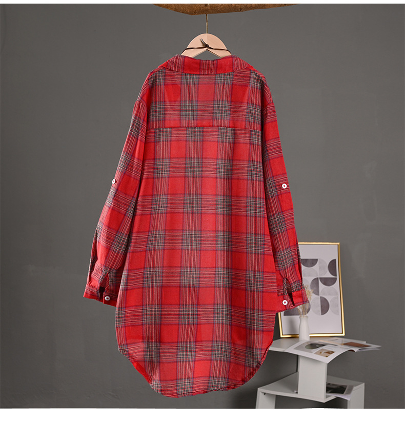 Madelyn™ | Sobrecamisa oversize de cuadros de algodón