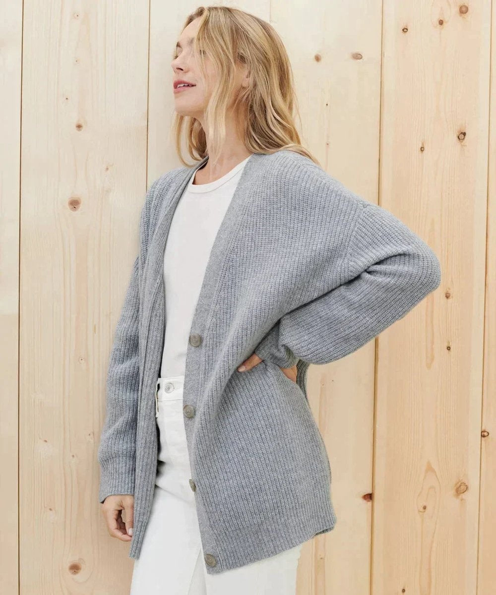 Emily™ | Cárdigan de cachemira oversize con escote en V