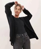 Emily™ | Cárdigan de cachemira oversize con escote en V
