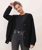 Emily™ | Cárdigan de cachemira oversize con escote en V